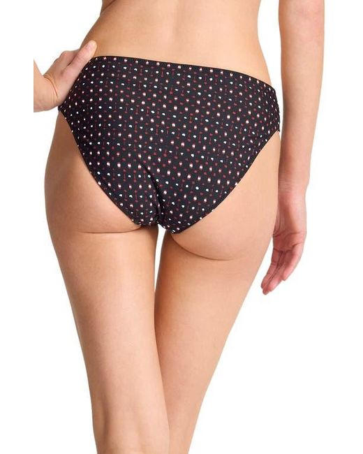 Tommy Bahama Black Sunset Blooms Reversible Hipster Upf 50+ Bikini Bottoms