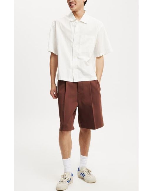 Cotton On White Ventura Short Sleeve Shirt for men