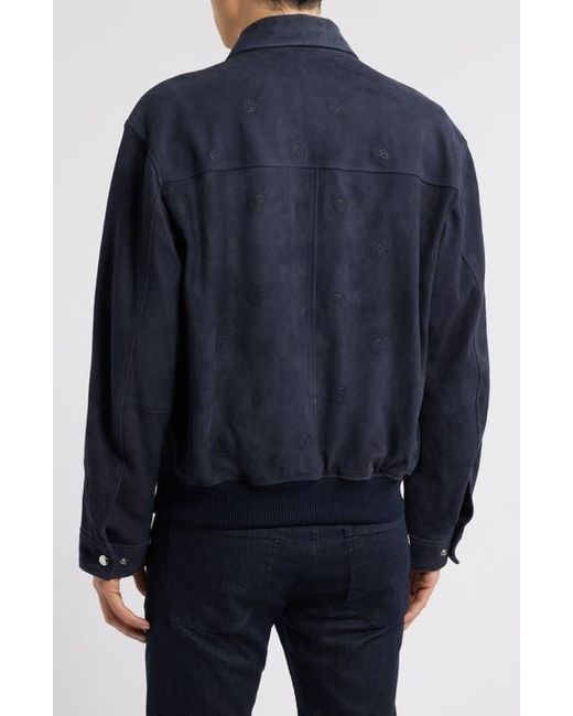 Boss Blue Merwyn Emed Leather Jacket for men