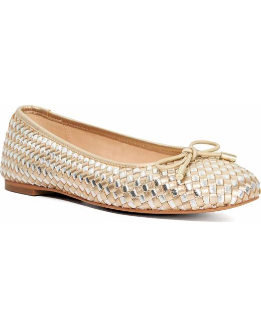 Dune Natural Heights Ballet Flat