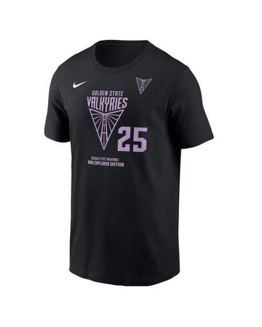 Nike Black Monique Billings Golden State Valkyries Explorer Edition Name & Number T-Shirt for men