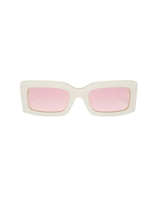 DIFF Natural Indy 51Mm Gradient Rectangular Sunglasses