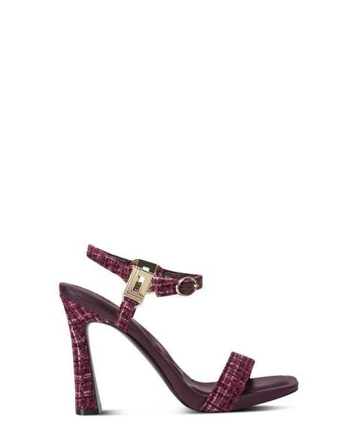 Karl Lagerfeld Purple Cybil Ankle Strap Sandal