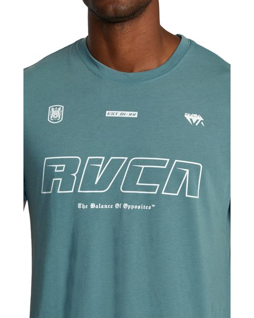 RVCA Green Big Club Performance Graphic T-shirt for men