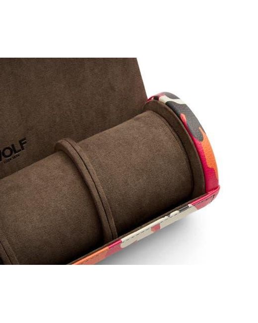 Wolf Red Elements Triple Watch Roll With Capsule for men