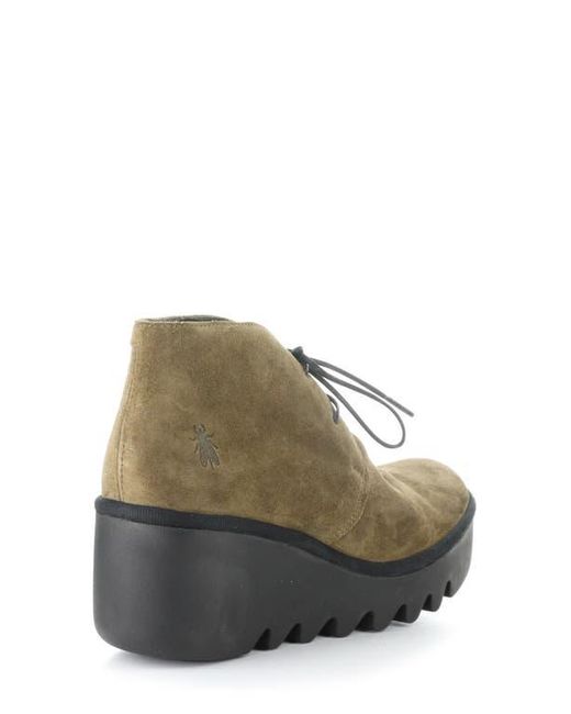 Fly London Green Brak Wedge Bootie