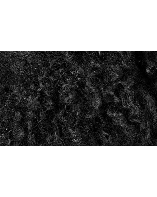 Ugg Black Tazz Fluff Momma Genuine Shearling Slipper