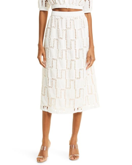 Ba & Sh Jupe Anira Cutout Skirt in White | Lyst