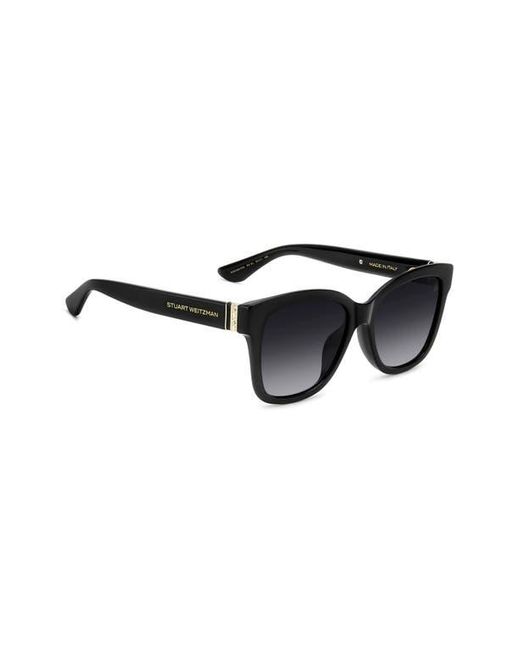 Stuart Weitzman Black 53Mm Gradient Square Sunglasses
