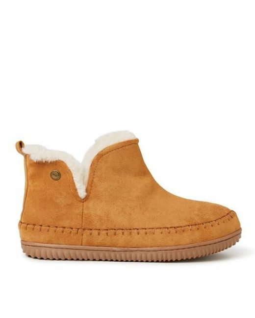 Dearfoams Brown Brixen Bootie Slipper for men