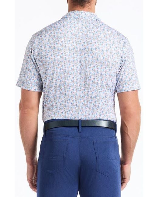 Robert Graham Blue High Spirits Polo for men