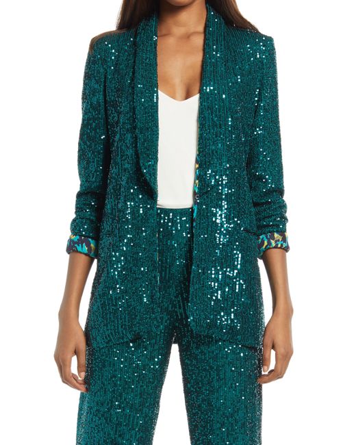 ONE33 SOCIAL Green Sequin Jacket