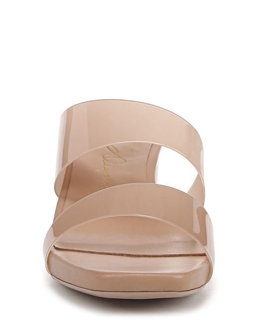 Naturalizer Pink Illuminate Block Heel Slide Sandal