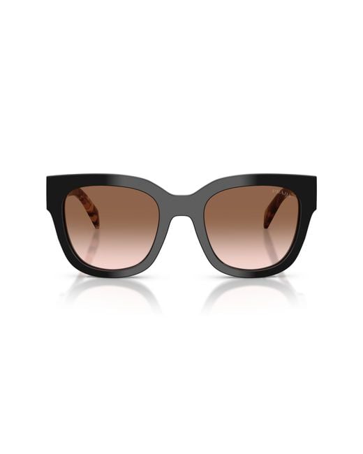 Prada Brown 53Mm Square Sunglasses