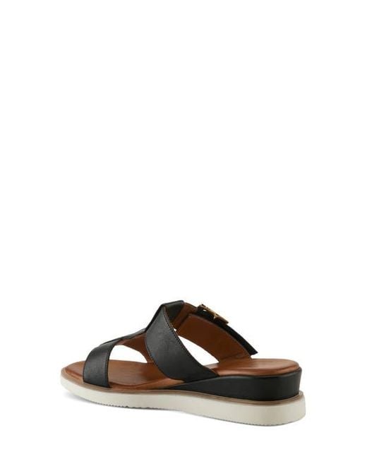 Spring Step Black Seaport Slide Sandal
