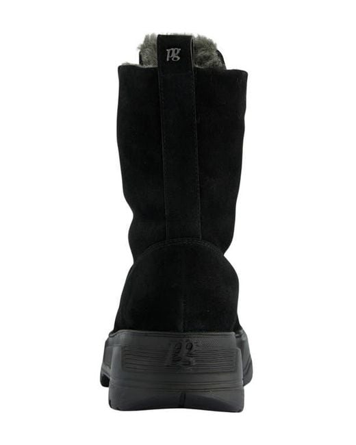 Paul Green Black Cameo Faux Fur Bootie