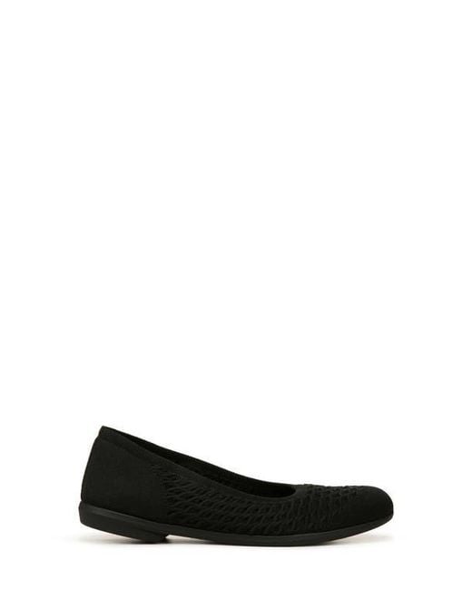LifeStride Black Khloe Knit Ballet Flat