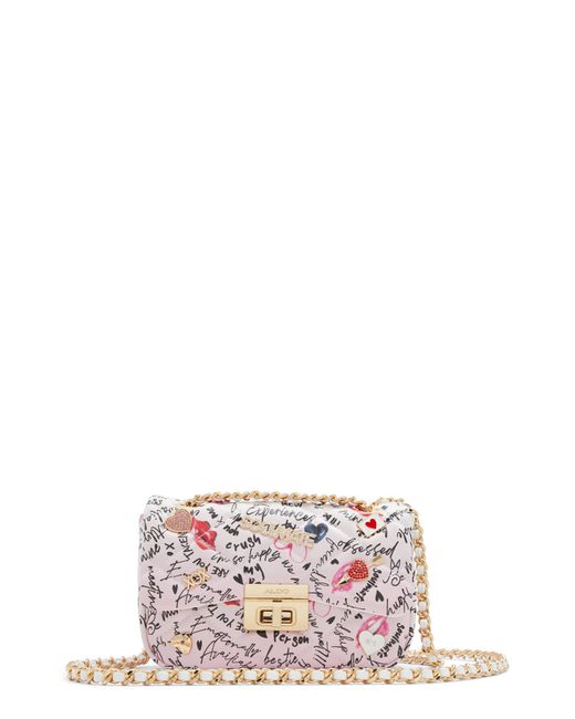 ALDO Love Note Quilted Crossbody Bag in White Lyst