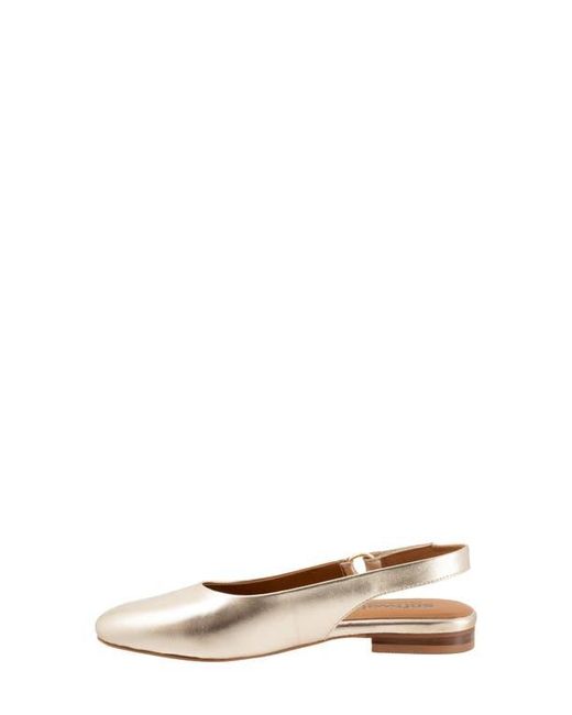 Softwalk® White Katy Slingback Flat