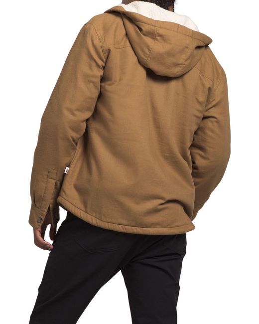 The North Face Brown Campshire Hooded Insulated Shirt for men