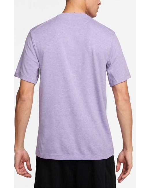 Nike Purple Primary Training Dri-Fit Short Sleeve T-Shirt for men