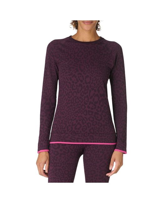 Sweaty Betty Purple Animal Base Layer Top
