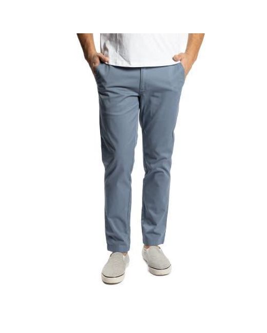 Peter Manning Blue Lightweight Stretch Chinos Slim Fit for men