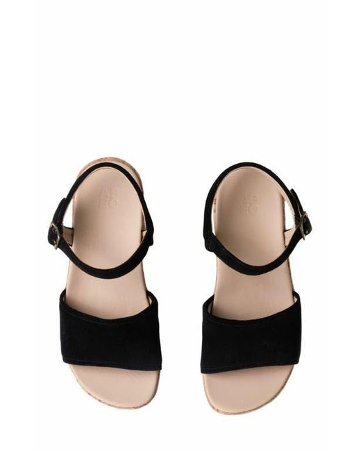 ABEO Black Solstice Buckle Sandal