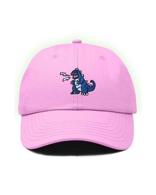 Alix Pink Big Lizard Cap for men