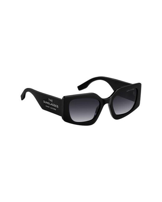 Marc Jacobs Black 53Mm Gradient Rectangular Sunglasses