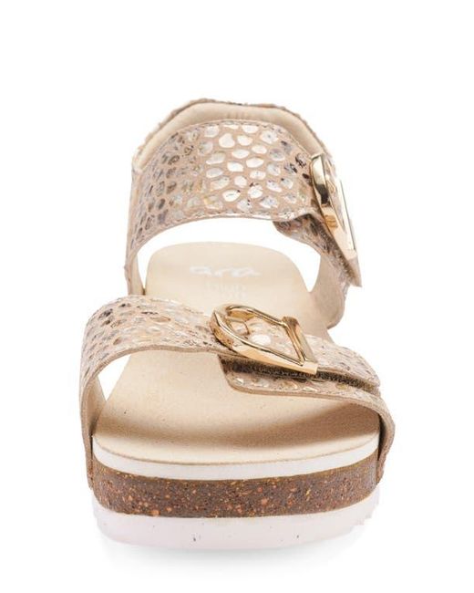 Ara Natural Nova Platform Wedge Sandal