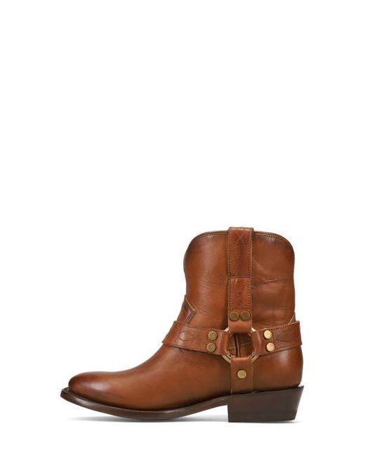 Frye Brown Billy Short Harness Boots