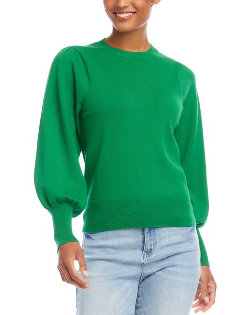 Karen Kane Green Balloon Sleeve Sweater