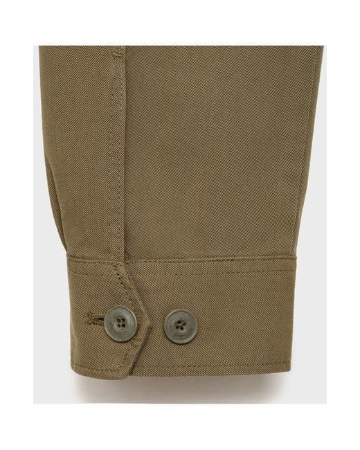 Mango Green Regular Fit Lyocell & Cotton Jacket for men