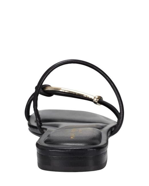 Marc Fisher Black Mazza Slide Sandal