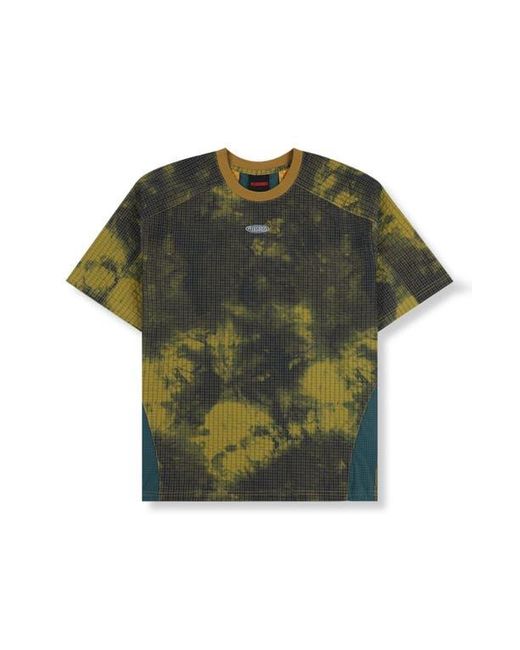 Pleasures Green Oval Tech T-Shirt for men