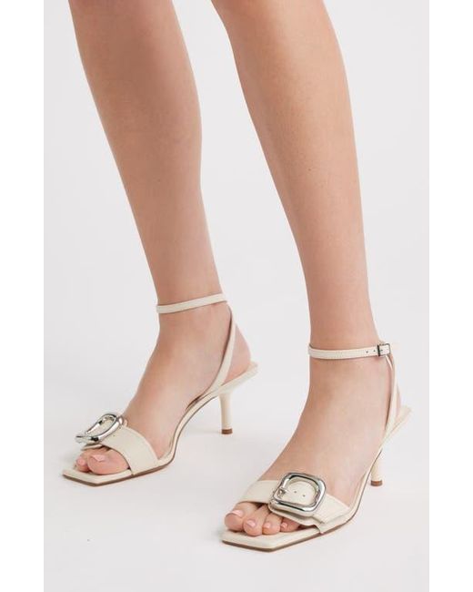 Nordstrom White Simone Ankle Strap Sandal