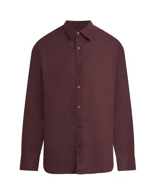 Joe's Jeans Purple Jakob Linen Button-Up Shirt for men