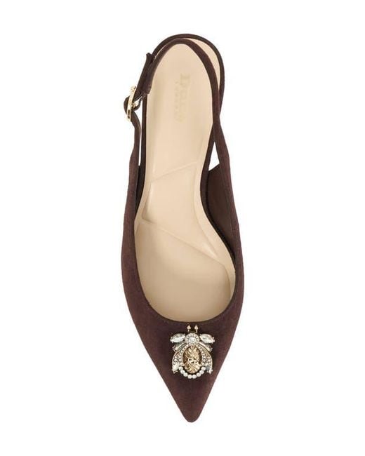Dune Brown Context Pointed Toe Slingback Pump