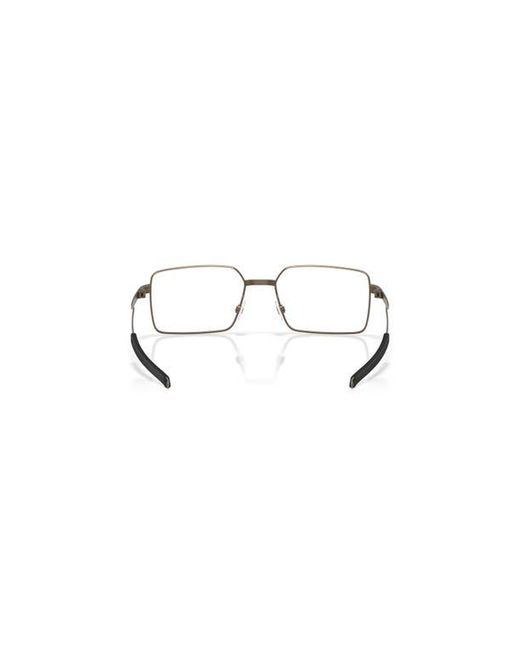 Oakley Metallic 56Mm Rectangle Optical Glasses for men