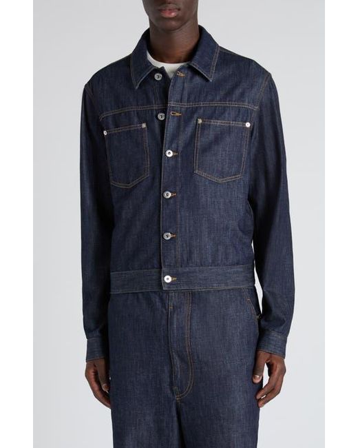 Bottega Veneta Men's Blue Wash Denim Trucker Jacket