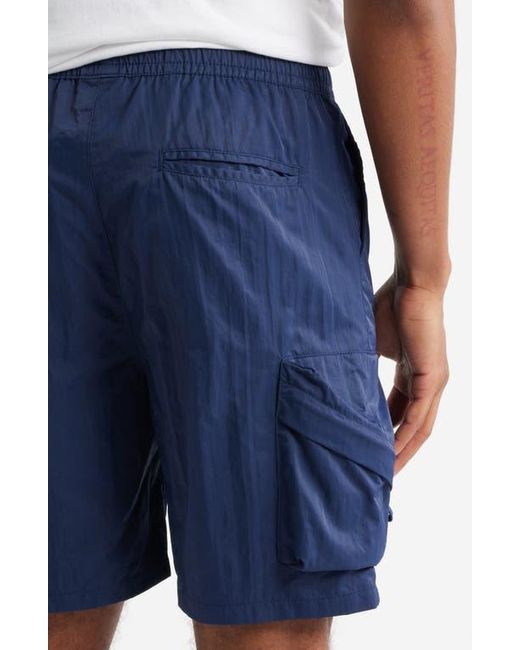 Saint Studio Blue Cargo Shorts for men