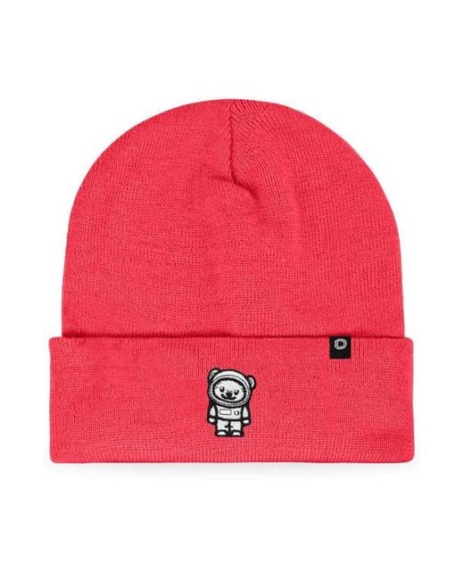 Alix Red Ice Bear Beanie for men