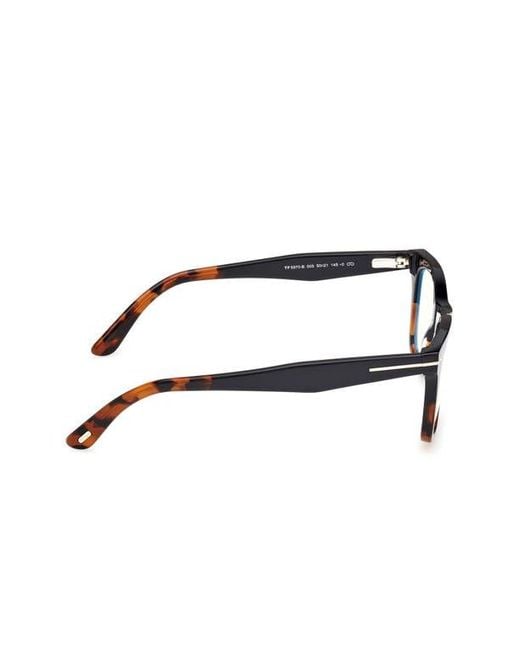Tom Ford Brown 50Mm Square Light Blocking Optical Glasses for men