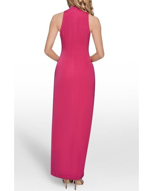 Donna Karan Pink Twisted Sleeveless Gown