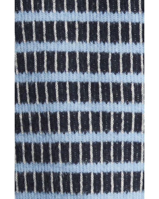 Ted Baker Blue Waylen Stripe Wool Blend Sweater for men