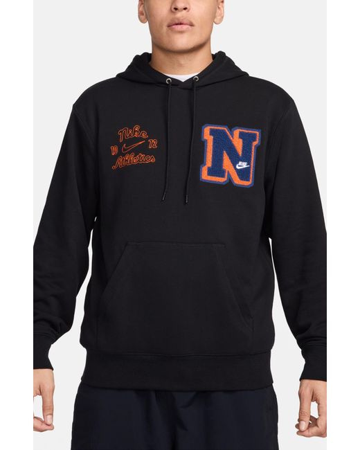 Nike Blue Club French Terry Pullover Hoodie for men