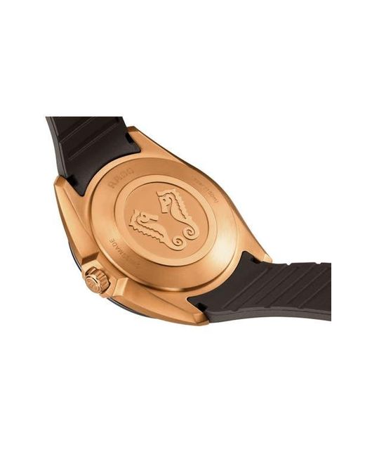 Rado Black Hyperchrome Rubber Strap Watch, 41.5Mm for men