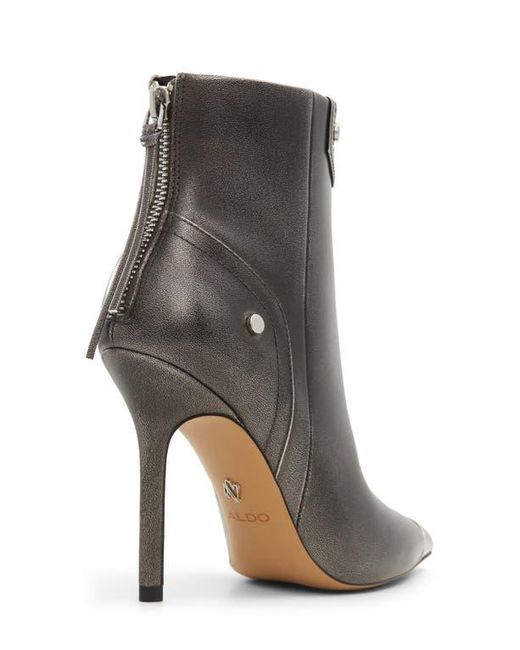 ALDO Gray Nilita Pointed Cap Toe Bootie