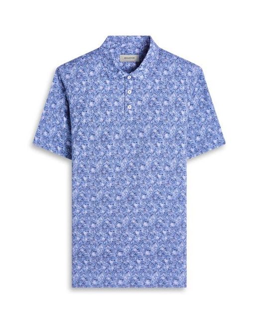 Bugatchi Blue Victor Ooohcotton Floral Polo for men